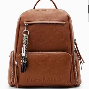 Brand new with tags, original packaging - Desigual Midsize Half-Logo Backpack